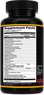 Saba Pomegranate Plus | Suplemento antioxidante con Astaxantina y Granada | 60 Cápsulas