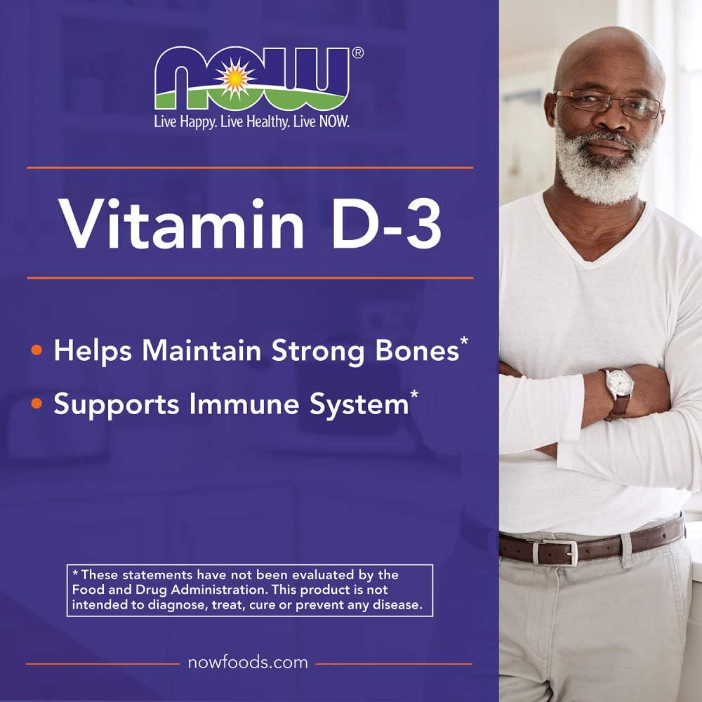 Now Foods Vitamina D3 5000 UI, 240 caps. blandas (Pack 2)