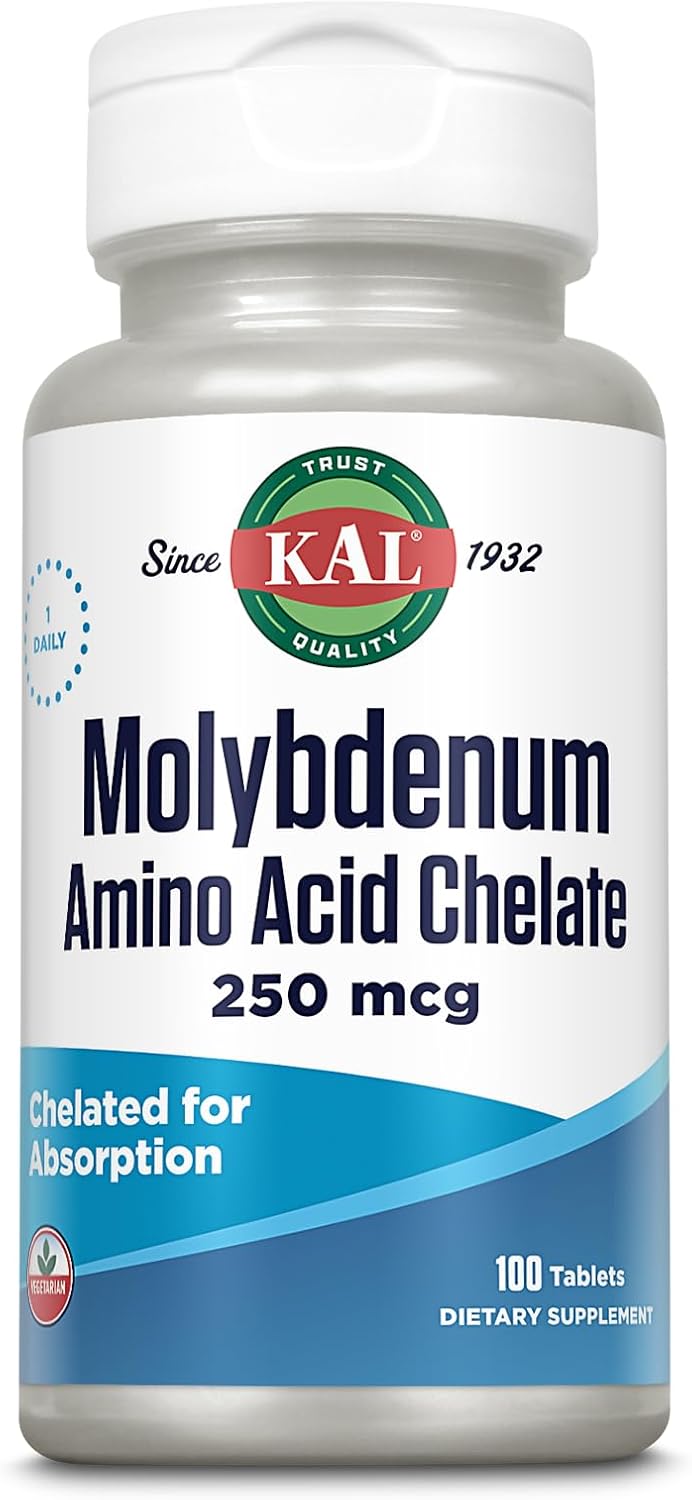 Kal 250 Mcg Molibdeno Quelado Comprimidos, 100 Unidades