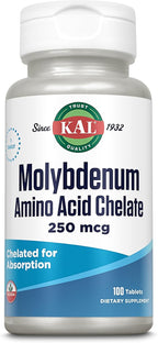 Kal 250 Mcg Molibdeno Quelado Comprimidos, 100 Unidades