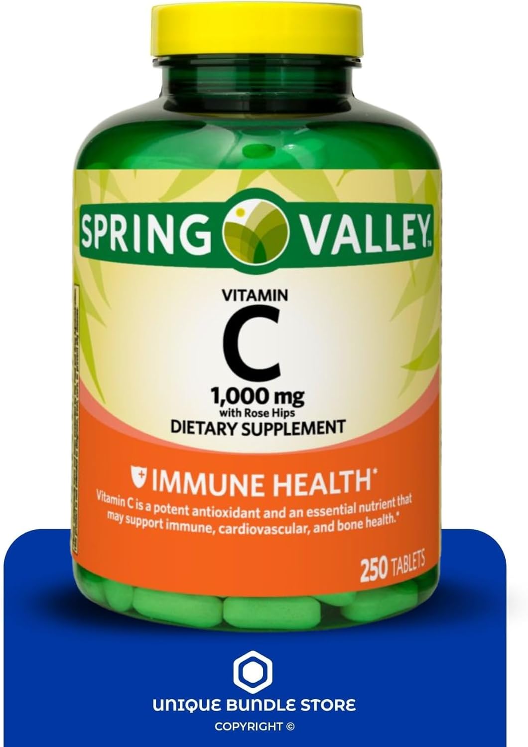 Vitamina C 1000 mg con Rosa Mosqueta – 250 Comprimidos – Pack de 3