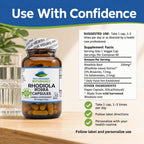 Pure Mountain Botanicals Rhodiola Rosea 250mg - 60 Cápsulas Veganas