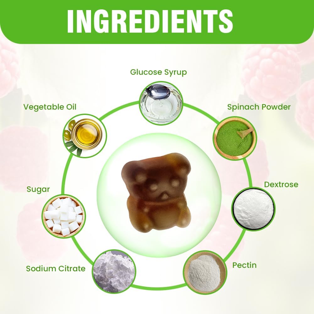 Safrel Gominolas de Musgo Marino Irlandés 3000mg con Bladderwrack y Raíz de Bardana - 60 Gominolas Veganas Sabor Frambuesa