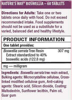 Nature's Way Boswellia Estandarizada - 60 Comprimidos