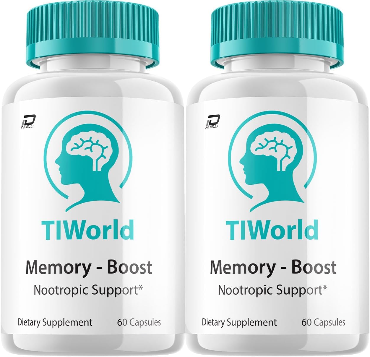 Tiworld Cápsulas de Suplemento Cerebral – Fórmula Máxima Potencia Totalmente Natural, Píldoras de Enfoque y Soporte Nootrópico (2 Paquetes – 120 Cápsulas)