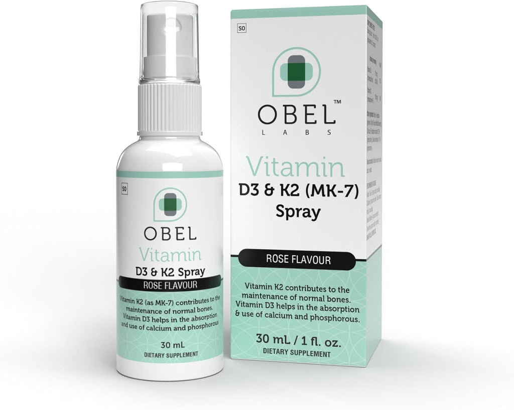 obel Spray Vitamina D3 y K2 – Mantenimiento Óseo y Absorción de Calcio