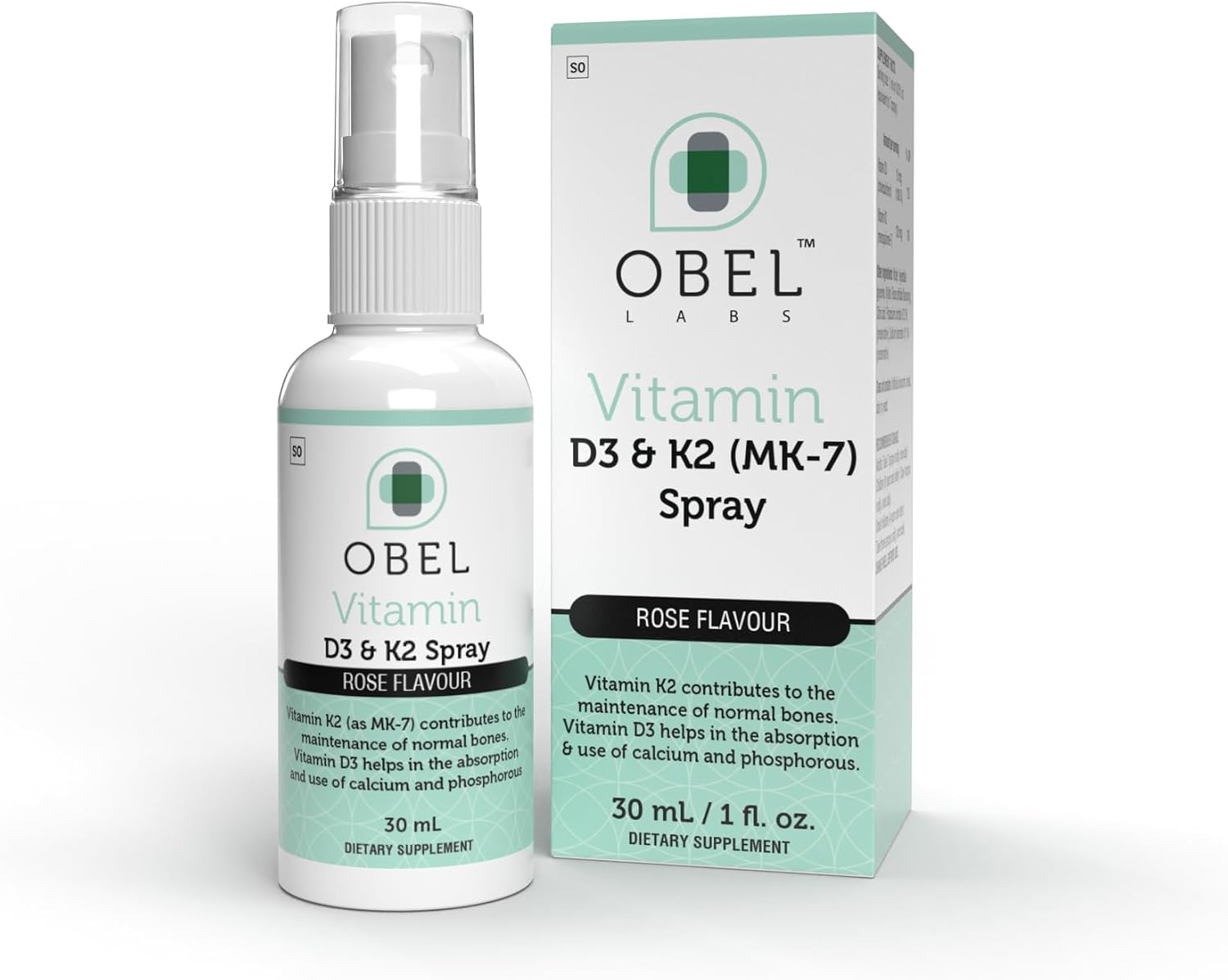 obel Spray Vitamina D3 y K2 – Mantenimiento Óseo y Absorción de Calcio