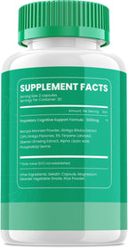 Neuro Zoom Brain Boost, Suplemento para la Memoria y Concentración, 60 Cápsulas