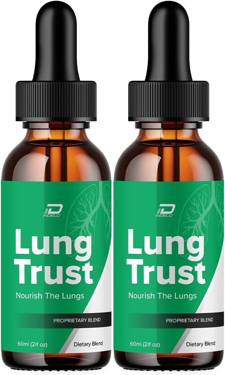 Lung Trust Gotas Líquidas - Suplemento Herbal para la Salud Respiratoria (2 Pack)