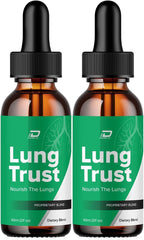 Lung Trust Gotas Líquidas - Suplemento Herbal para la Salud Respiratoria (2 Pack)