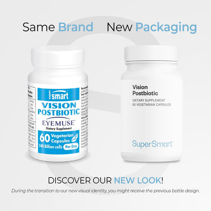 Supersmart Vision Postbiotic – 140 mil millones de células por día – Suplemento para la fatiga ocular – 60 cápsulas – Image 2