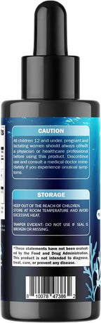Vitamatic Liquid Organic Irish Sea Moss con Fucus y Raíz de Bardana - 2800 mg por ración - 60 ml