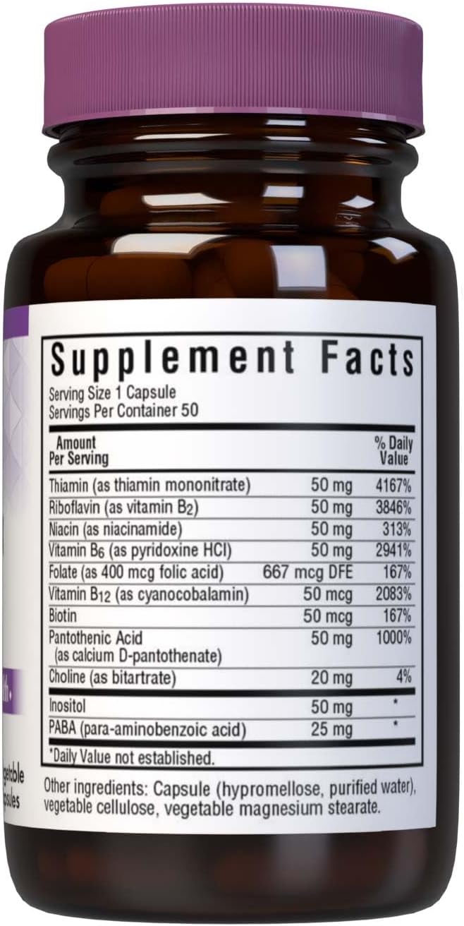 Bluebonnet Nutrition B Complex - 50 Cápsulas Vegetales