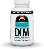 Source Naturals DIM, Diindolilmetano, 100 mg - 30 Comprimidos