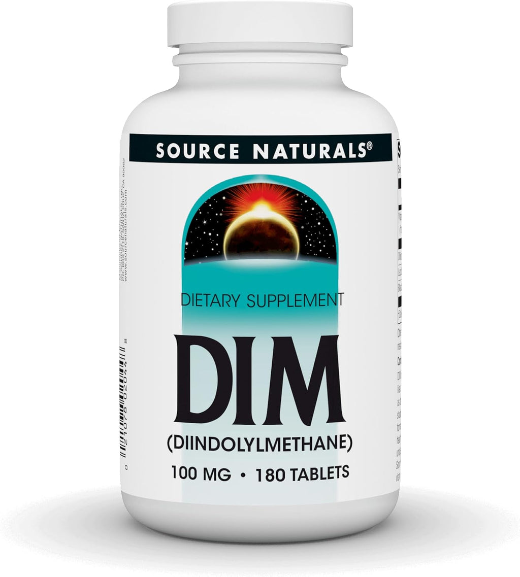 Source Naturals DIM 100mg con BioPerine y Vitamina E - 60 Comprimidos