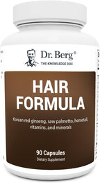 Dr. Berg All-in-One Vitaminas para Cabello, Piel y Uñas - Fórmula Avanzada con Biotina y Saw Palmetto - 90 Cápsulas Vegetales