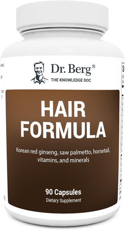 Dr. Berg Multivitamínico para Cabello, Piel y Uñas - Fórmula Avanzada con Biotina, Saw Palmetto y Minerales Traza - 90 – Image 1