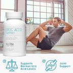 Uric Acid Support Dietary Supplement – Cereza Ácida, Extracto de Apio, Cúrcuma y Quercetina – 60 Comprimidos Vegetarianos
