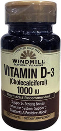 Windmill Vitamina D3 1000 IU - 200 Comprimidos (Pack de 2)