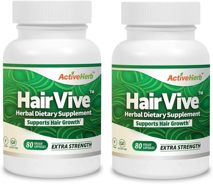 HairVive Capsules 80 Veggie Capsules - Pack of 2 – Image 1