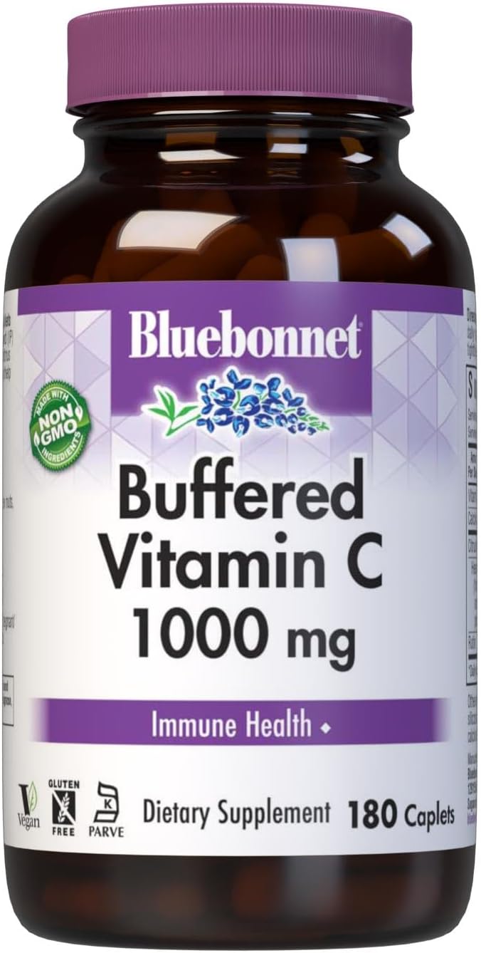 Bluebonnet Vitamina C Tamponada 1000 mg, 180 Caplets