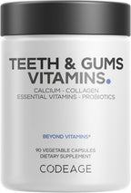 Codeage Teeth & Gums - Multivitamínico para Dientes y Encías con Probióticos Orales - 90 Cápsulas