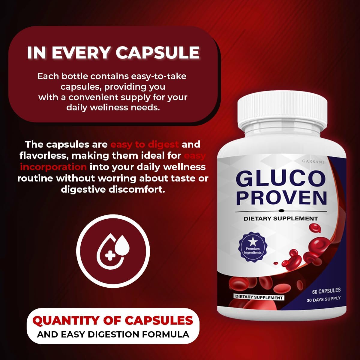Gluco Proven Capsules - Gluco Proven Advanced Capsules (5 Pack, 300 Capsules)