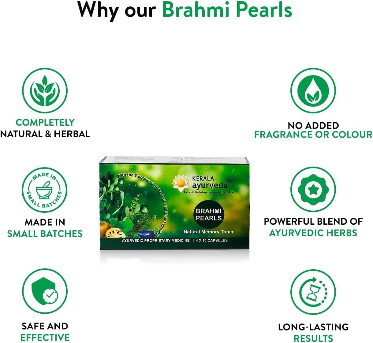 Senta Ayurvedic Brahmi Pearls - 40 Cápsulas
