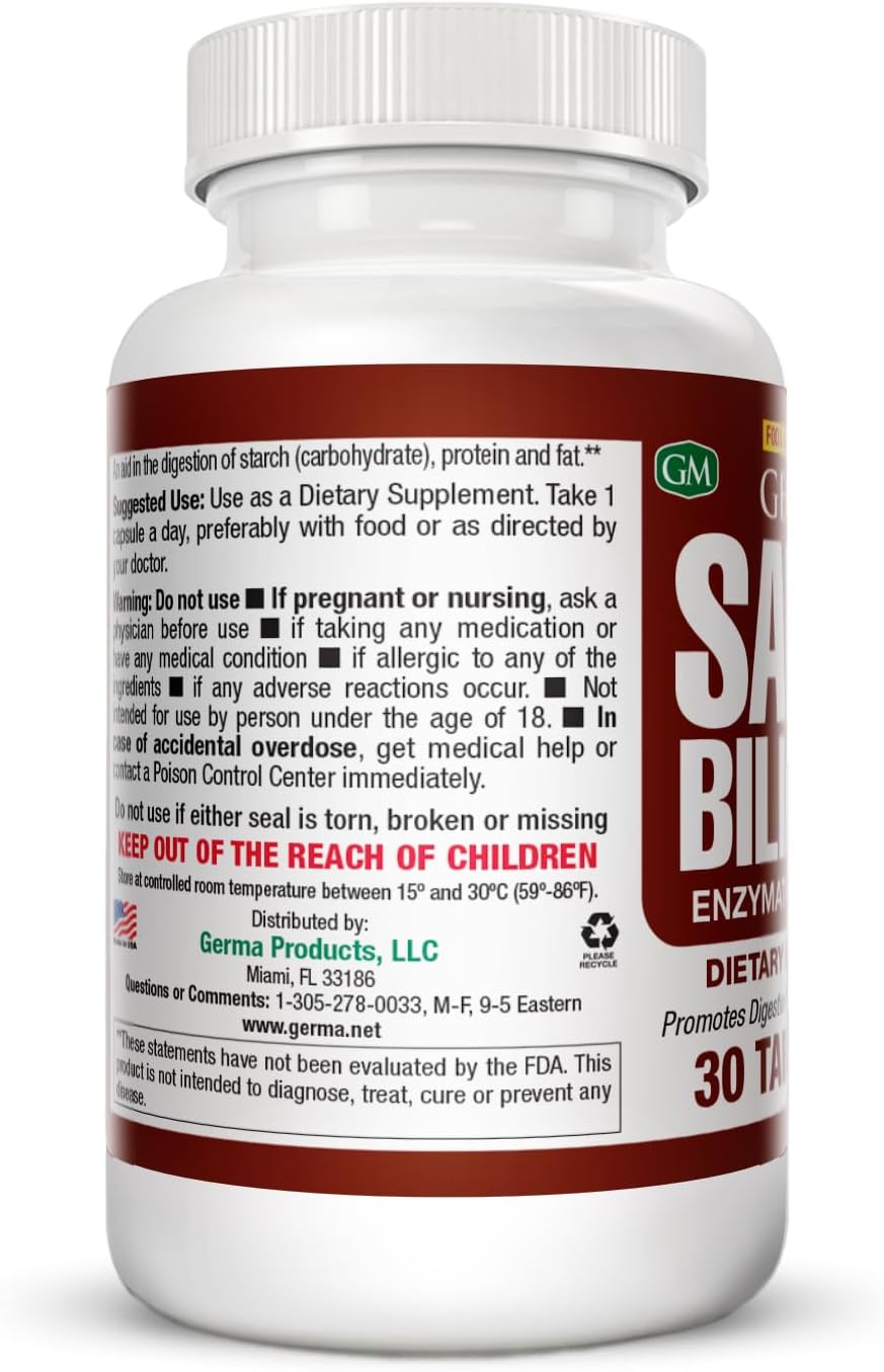Germa Sales Biliares Suplemento Dietético Natural Ayuda Hígado 30 Comprimidos