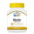 21st Century Biotin, 5,000 mcg, 110 Cápsulas