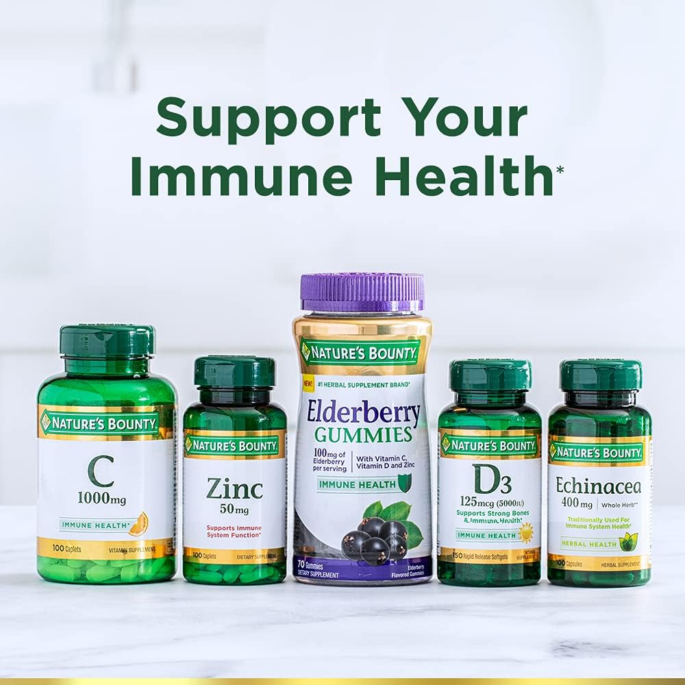 Nature's Bounty Vitamina C 1000 mg, 300 Caplets Vegetarianos