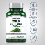 Extracto de Lechuga Silvestre de Piping Rock | 150 Cápsulas | Suplemento Herbal Concentrado