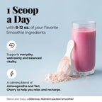 Mezcla para Batidos con Cereza Ácida, Ashwagandha y Stevia - 30 Raciones