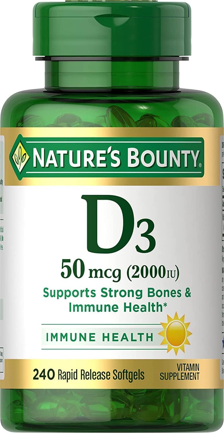 Nature's Bounty Vitamin D 2,000 IU Softgels