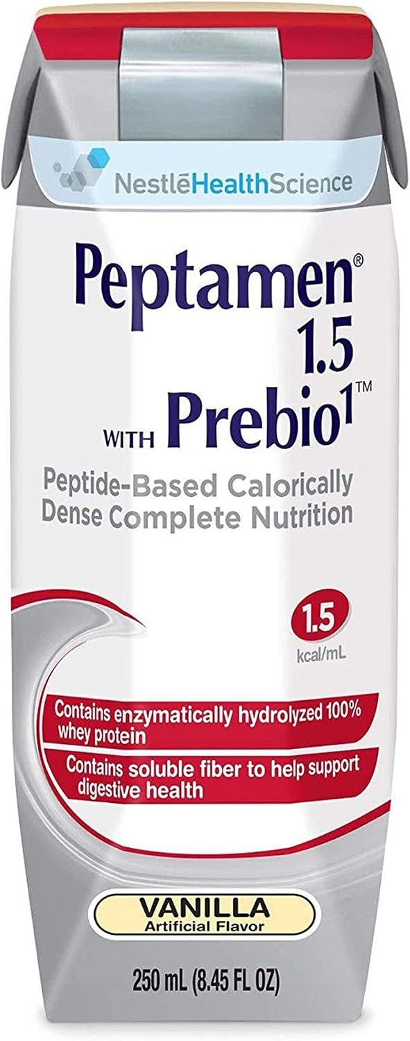 Nestle Peptamen Suplemento Oral Vainilla 250 ml (Pack de 24)
