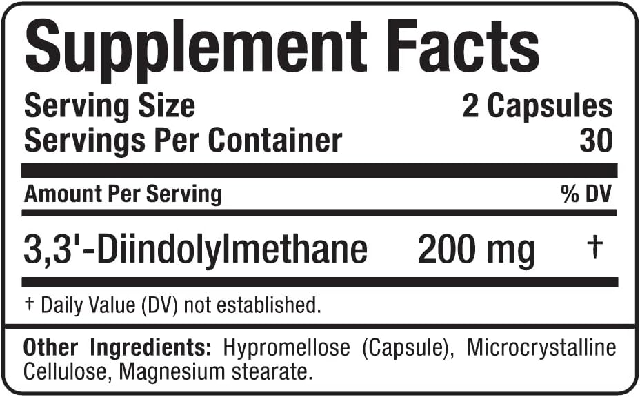 ALLMAX Essentials DIM 100 mg - 60 Cápsulas Vegetales