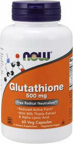 NOW Foods Glutatión, 500 mg, 60 Cápsulas