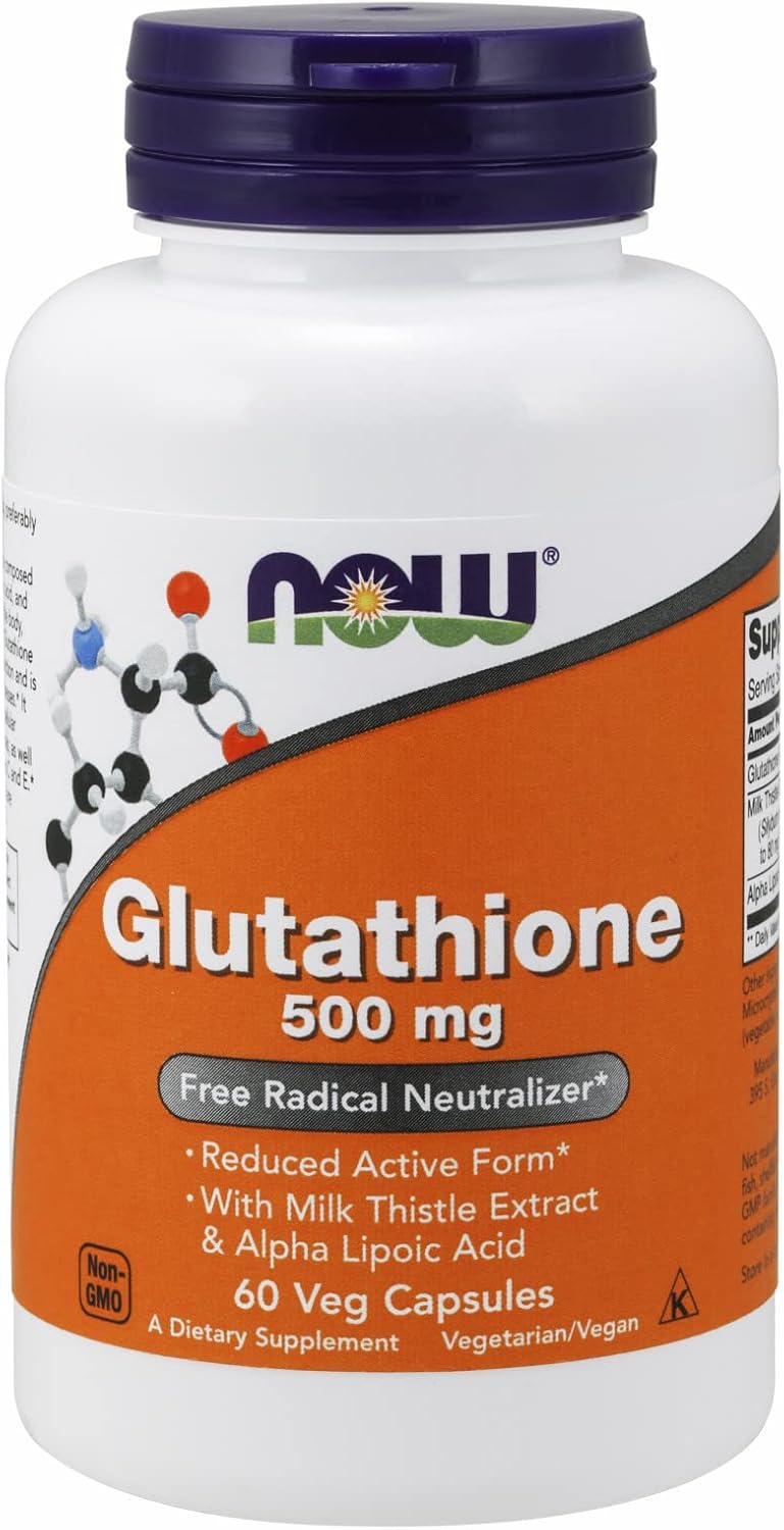 NOW Foods Glutatión, 500 mg, 60 Cápsulas