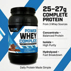 BioX Power Whey Complex - 100% Pure Whey Protein - 26g Protein Per Serving - 52 Servings, 1.81 kg (Chocolate)
