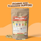 Skin and Coat Supplement con Aceite de Pescado y Omega 3 para Perros y Gatos - 90 Tabletas