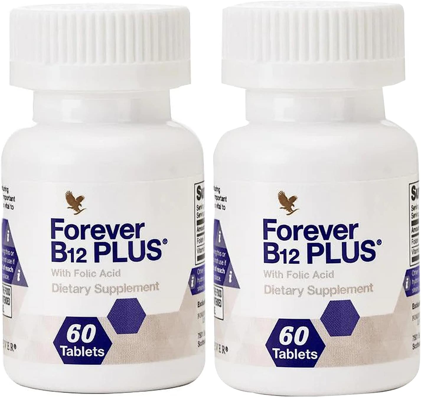 Forever Living B12 Plus - Vitaminas B12 y Ácido Fólico - 60 Comprimidos