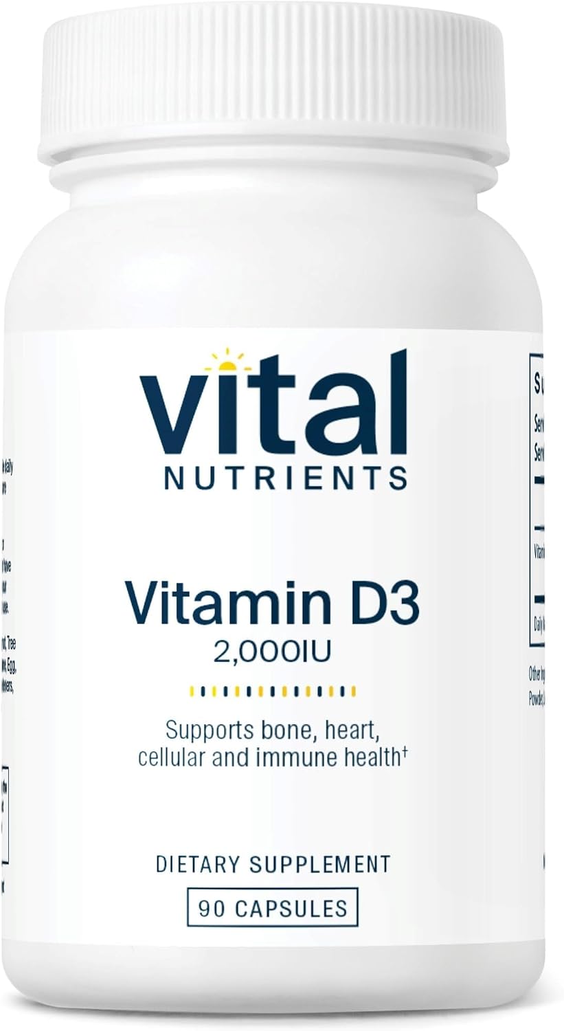 Vital Nutrients Vitamina D3 2000 UI - 90 Cápsulas Blandas
