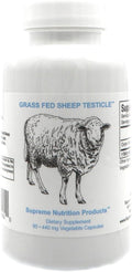 Supreme Nutrition Sheep Testicle - Testículo Ovino 100% Grass Fed, 90 Cápsulas
