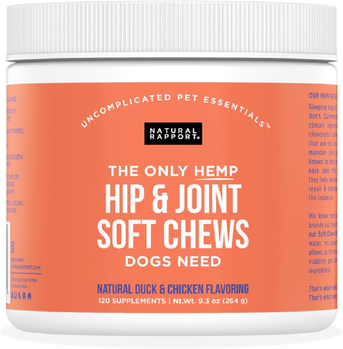 Natural Rapport Suplemento para la Vejiga del Perro - 120 Masticables
