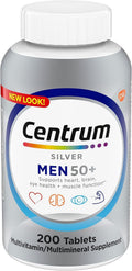 Centrum Silver Men Multivitamínico para Hombres, 200 Comprimidos