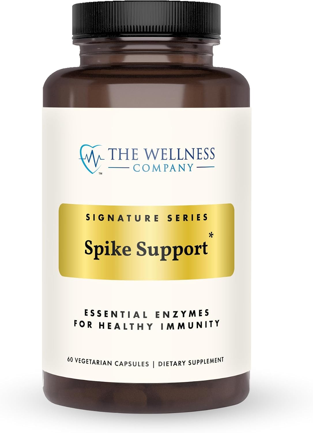 The Wellness Company Spike Support – Detox, Salud Inmunitaria, Flujo Sanguíneo – Nattokinasa, Raíz de Diente de León y Extracto de Black Sativa | 60 Cápsulas (1 Mes)