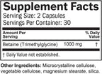 BRAINMD Betaina TMG - 60 Cápsulas - Apoyo para el Estado de Ánimo
