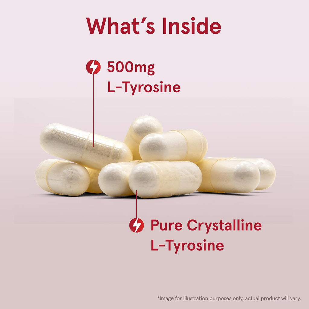 Jarrow Formulas L-Tyrosine 500 mg - 100 Cápsulas