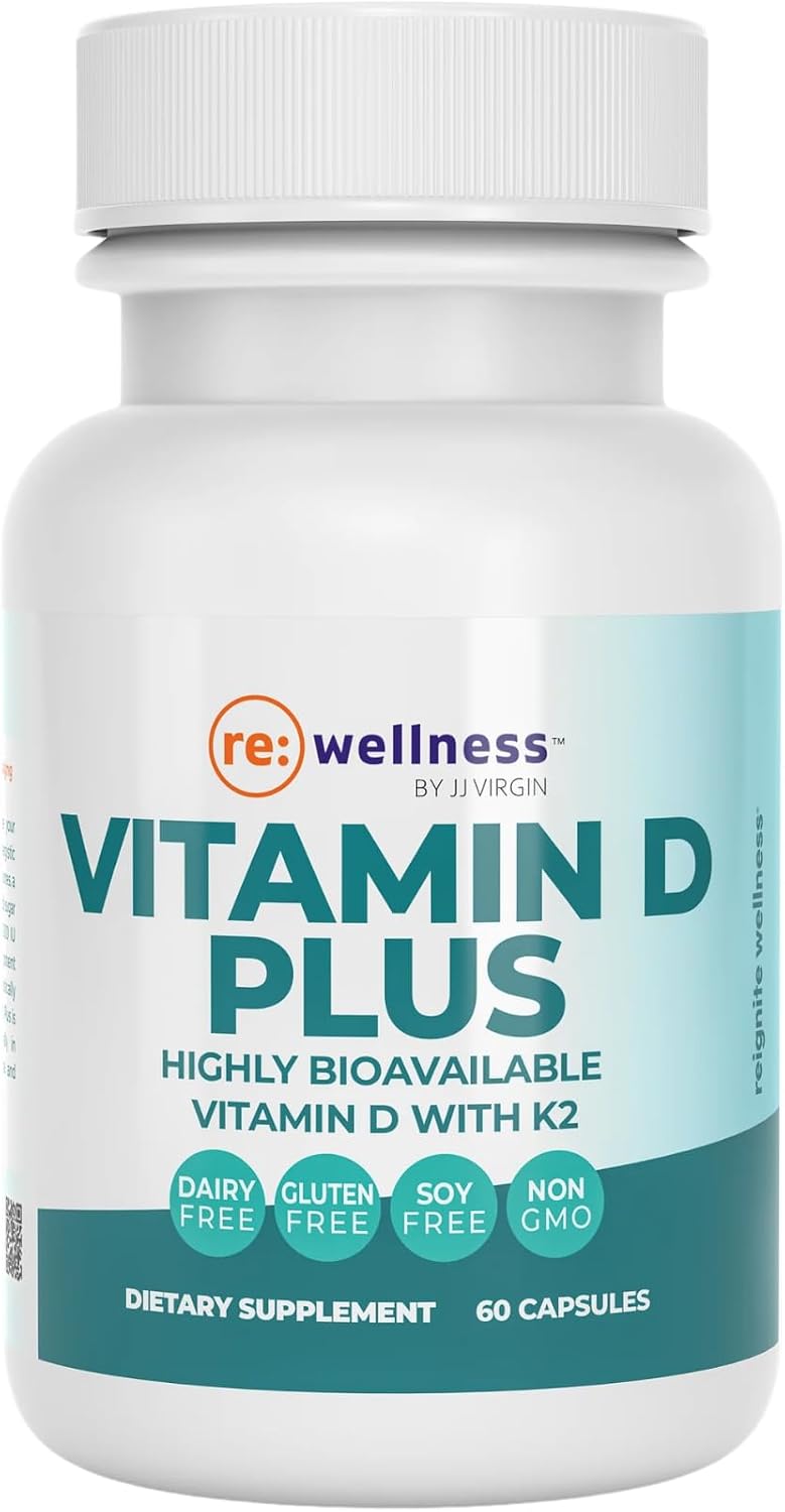 Vitamina D Plus – D3 5000 UI con K1, K2 (MK4) y GG | Reignite Wellness