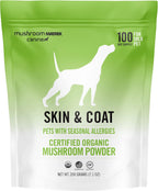Om Mushroom Matrix Canine Skin & Coat - Polvo de Hongos Orgánico para Perros y Gatos (100g)
